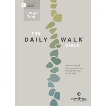 The Daily Walk Bible Large Print Nlt, Filament Enabled (Softcover)