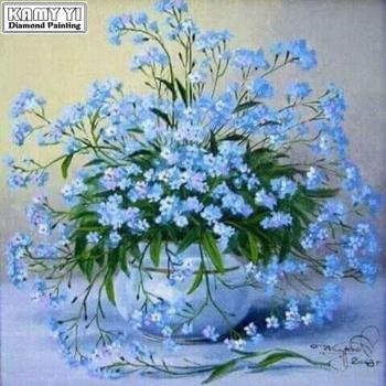 Gypsophila 5D Round Diamond Painting with Square Mosaic Pattern