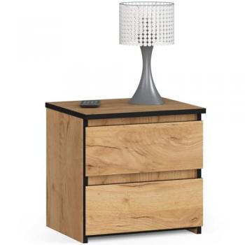 Table de nuit AKORD CL2 – Chêne craft 40 cm, façade bois