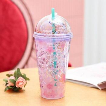 Student-Friendly Cherry Plastic Tea Bottle