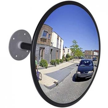 Black Acrylic Convex Mirror for Interior Traffic Use