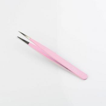 Extensión de Pestañas Profesional: Set de 2 Pinzas (Recta y Curva) – Acero Inoxidable