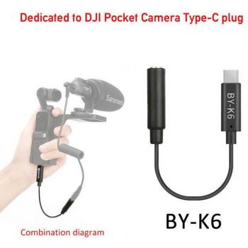 Câble audio BOYA pour microphone BY-K1/BY-K6
