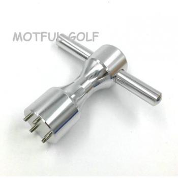 Llave inglesa de aluminio para golf y peso