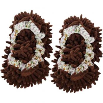 Microfiber Chenille Shoe Cleaning Slippers