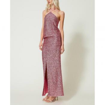 Paillettes Rosa Beachwear Twinset L