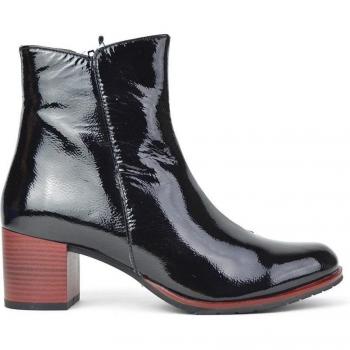 Botines de Mujer en Charol con Cremallera