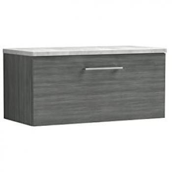 Nuie Arno 800mm Wall Hung Single Drawer Vanity