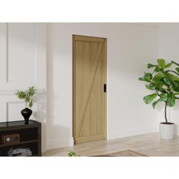 Balermart Porte Glissant Naturelle Clair