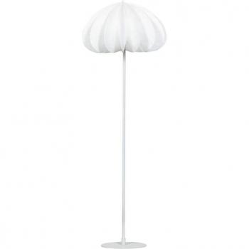 Stehleuchte Dalia Papier Rund weiß Metallfuß Ø 50 cm