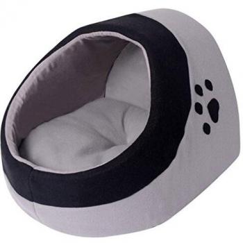Vidaxl Cat Cubby Grey and Black Size M