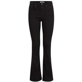 B.young Bootcut-Jeans BYLola Damen 5-Pocket Stretch Denim Schwarz Größe 30/32
