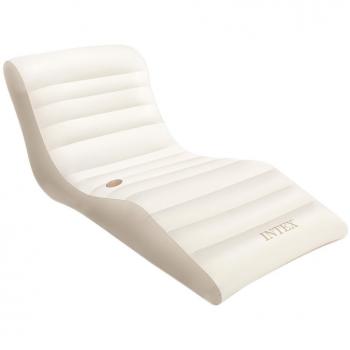 Chaise longue gonflable Intex crème 193 x 102 cm
