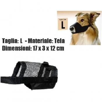 Tela museruola per cani L, resistente, leggero, atossico, lavabile – nero