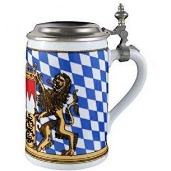 Seltmann Weiden Bierkrug Bayern mit Deckel 0,75 L