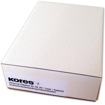 Kores Étiquettes, 64,6 x 33,8 mm, blanches