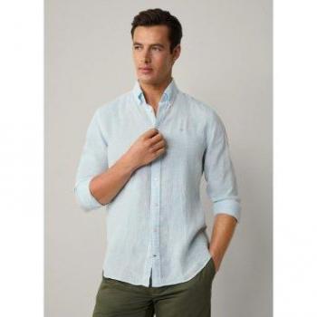 HACKETT Herrenblaues Shirt S