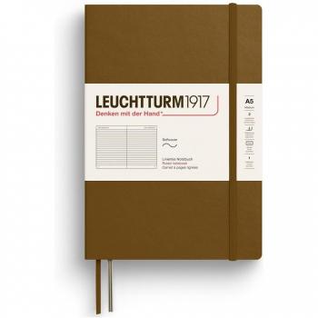 Medium A5 Spice Brown Ruled Diary