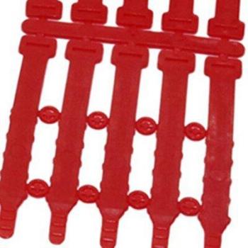 50 Pcs Soft PVC Bird Foot Rings
