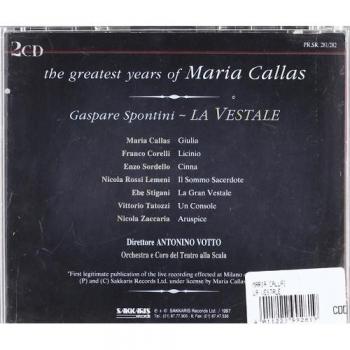 Maria Callas: Vestalin Aufzeichnung `54
