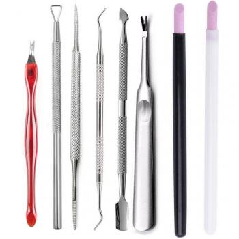 Nail Art Cuticle Pusher Tools 8pcs