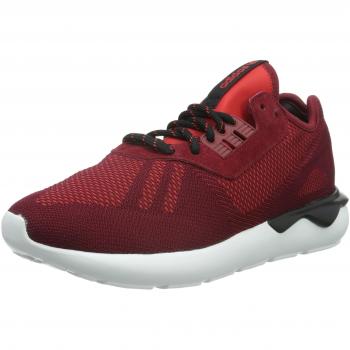 Adidas Tubular Runner Weave Men's Running Shoes, Collegiate Burgundy/Core Black, 8.5