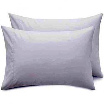 SilkTouch White Pillow Covers – 2-Unit Microfiber, 50 x 75 cm