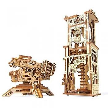 Ugears Wooden Toy 3D Puzzle Archballista and Siege Tower