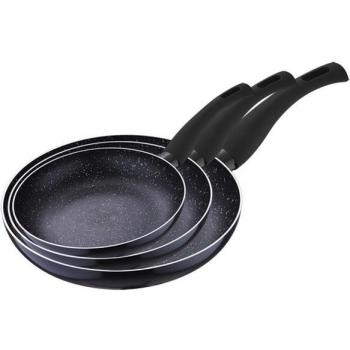 Conjunto de Sarténes Negros 30 cm Renberg Q1705