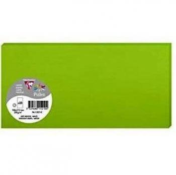 Carte Clairefontaine Pollen DL 106x213 mm, 210g, Vert menthe (25 pièces)