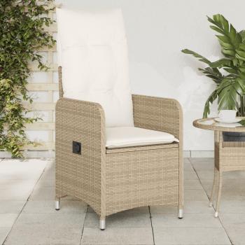 Duplo de Cadeiras Reclináveis Jardim com Almofadas Vime – VidaXL