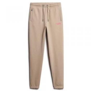 Superdry Pantalón Jogger de Mujer con Puños Elásticos Color Gris