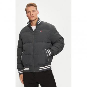 Tommy Jeans Varsity Daunenjacke Grau Regular Fit