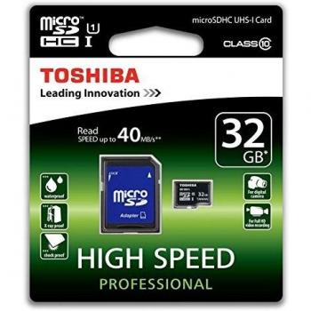 Tarjeta Memoria Micro SD 32GB UHS-1 Clase 10 Toshiba