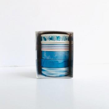Papier Washi, 5 rouleaux géométriques, série basique