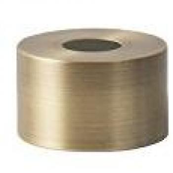 Ferm LIVING Disc Shade, poliertes Messing mit weißer Innenseite Ø 12 cm Höhe 7 cm