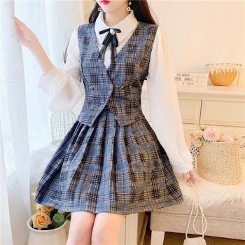 Sweetxue Lente Chiffon Controleer Outfit voor Vrouwen