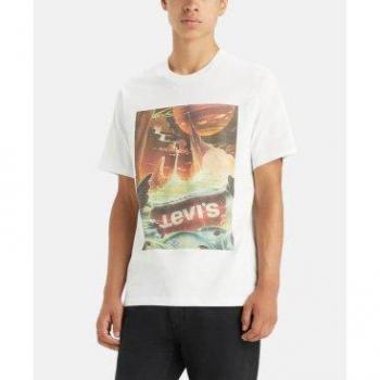 Camiseta Levi's Relaxed Waterfall para Hombre en Color Blanco