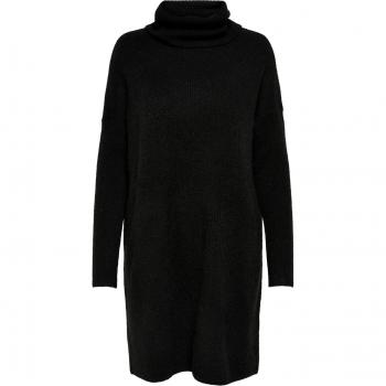 Vestito con cappuccio a manica lunga da donna Only onljana wool Black XL