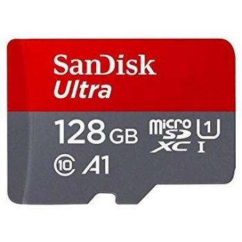SanDisk Ultra 128 GB MicroSDXC Karte & SD‑Adapter – 100 MB/s A1