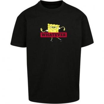 Schwarzes F4NT4STIC Spongebob T-Shirt – Kurzarm Rundhals, XS Größe