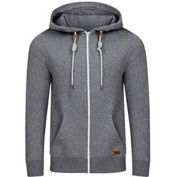 Riverso Herren Hoodie mit Reißverschluss RIVThilo