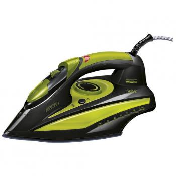 MPM MZE-04 Plancha Vapor-Seco Suela de Cerámica 2400 W Negro, Verde