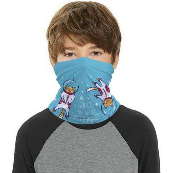 Cartoon Cat Kids Balaclava Scarf