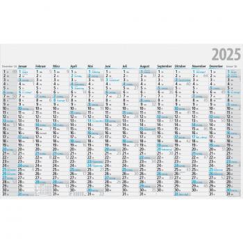 Calendrier Rido Idé, 1210 mm x 770 mm, plié, pour l'année 2025