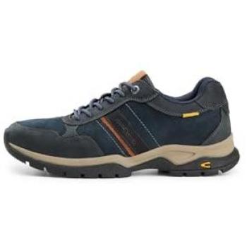 Camel Active Basic Sneaker – Herren, navy, schwarz, Leder, 42
