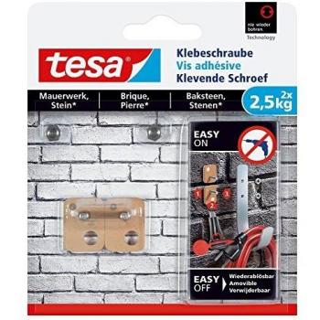 Tesa® Square Adhesive Hook 18 mm x 11 mm Beige 2 pc(s)
