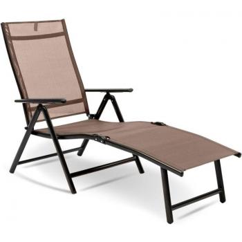 Maxxgarden Lettino Pieghevole 190 × 58 × 85 cm Marrone