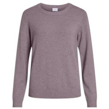 VILA Viril O‑Neck L/S KNIT TOP – 50 % Viskose / 27 % Nylon / 23 % Polyester