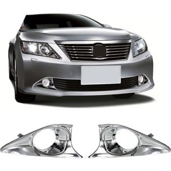 ABS Chrome Fog Light Cover for Toyota Camry Front Bumper